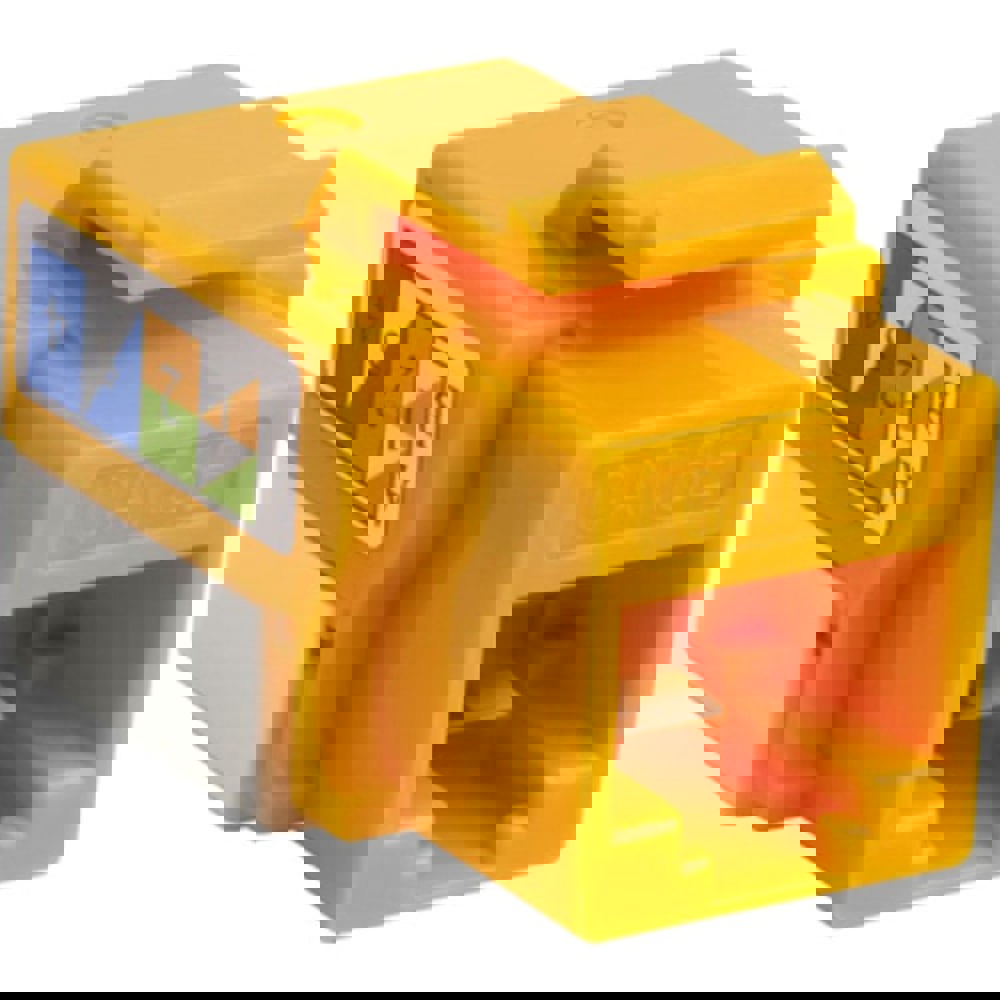 CAT5E KEYSTONE JACK YELLOW